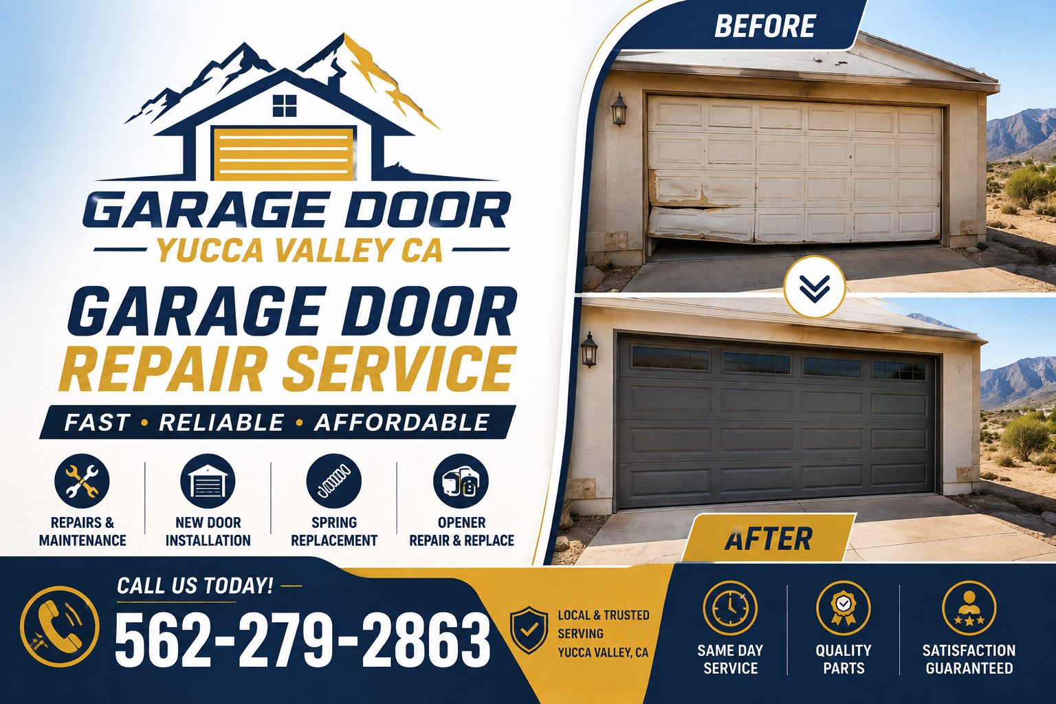 Garage Door Yucca Valley CA